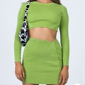 Princess polly mia set in green